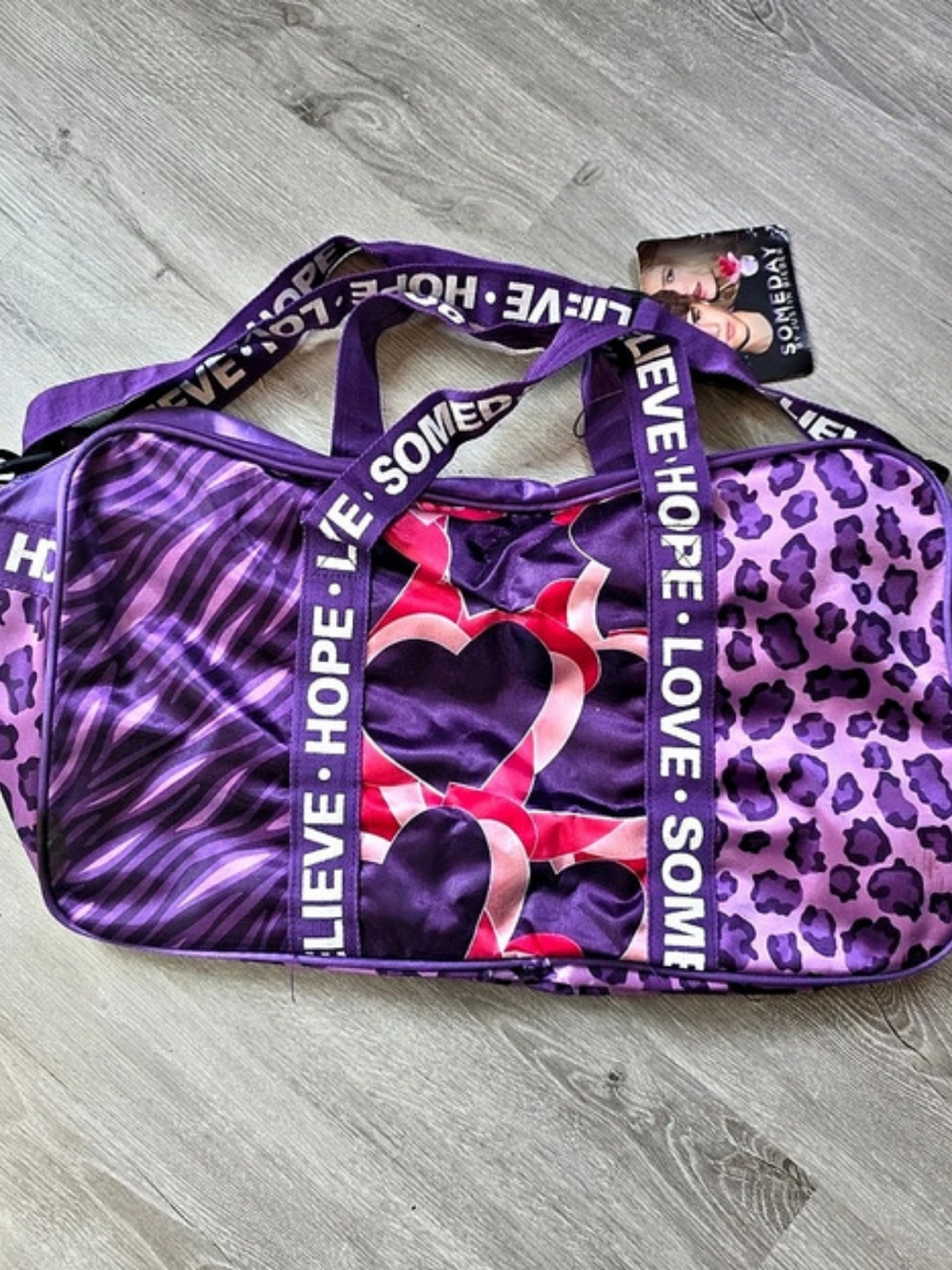 Justin Bieber Someday Overnight Duffel Bag NWT3